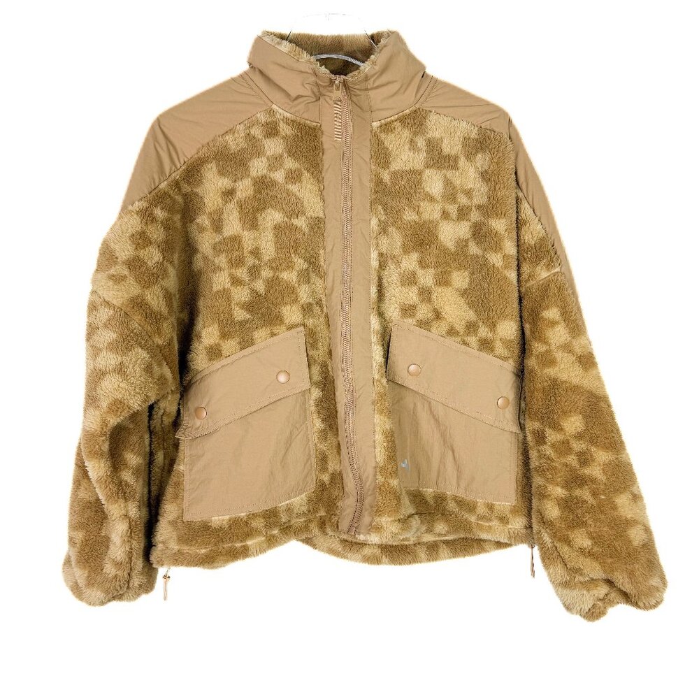 NWT Joylab Zip-Up Cropped Winter High-Pile Fleece Jacket Size Small S NEW - Picture 2 of 15